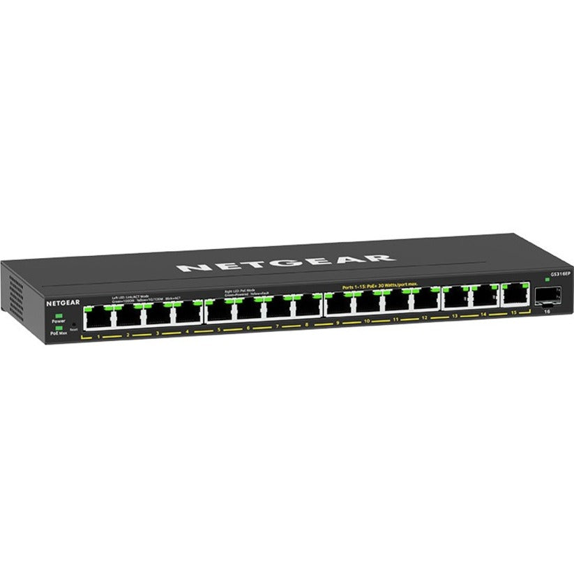 NETGEAR 16PORT POE+ GIGABIT PLUS SWITCH