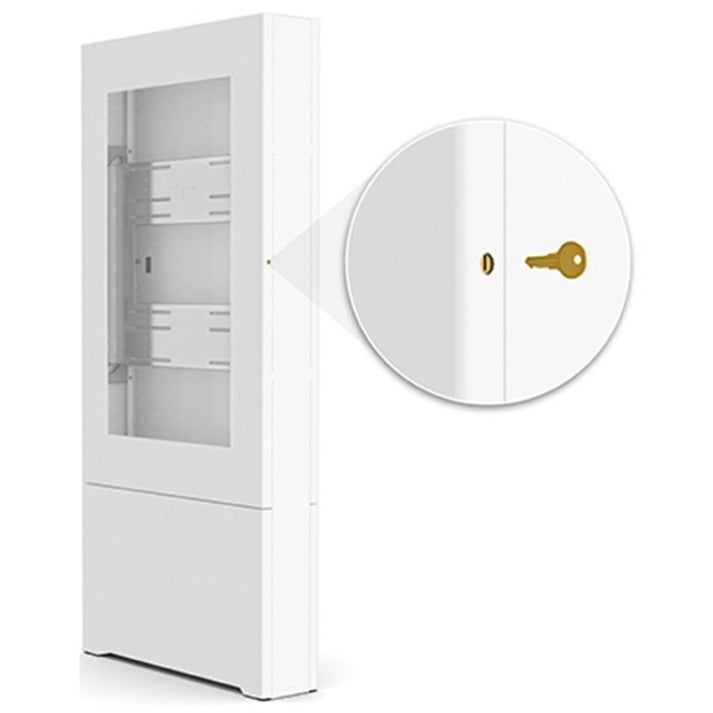 Chief Impact Floor Standing Back-to-Back Kiosk - Portrait 40" White