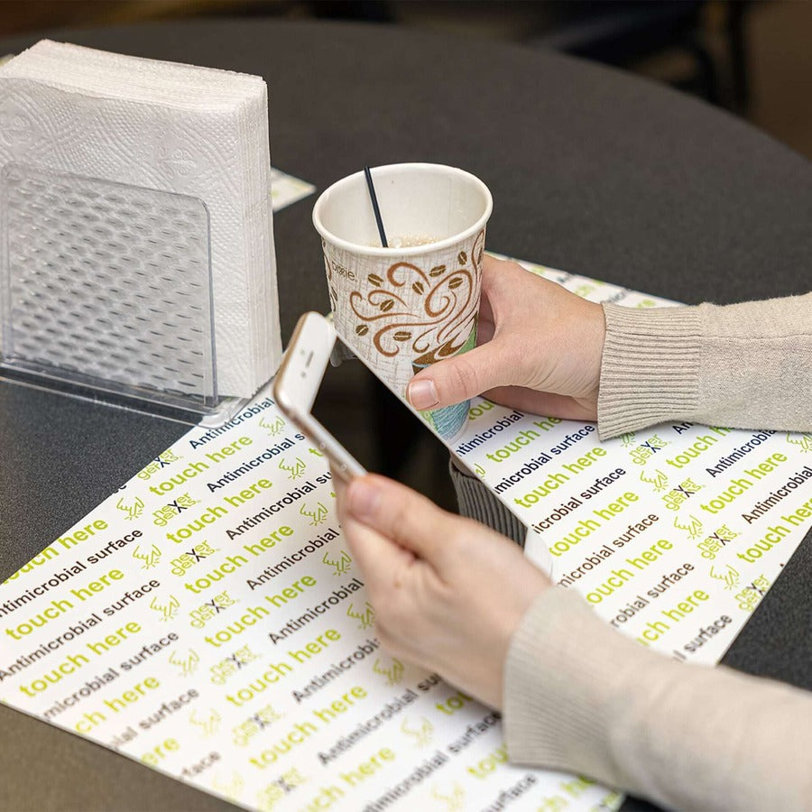 STAR Antimicrobial Covers, Custom Application Sheets, 8" x 12" , Antimicrobial Surface Graphic, White, 3 Pack