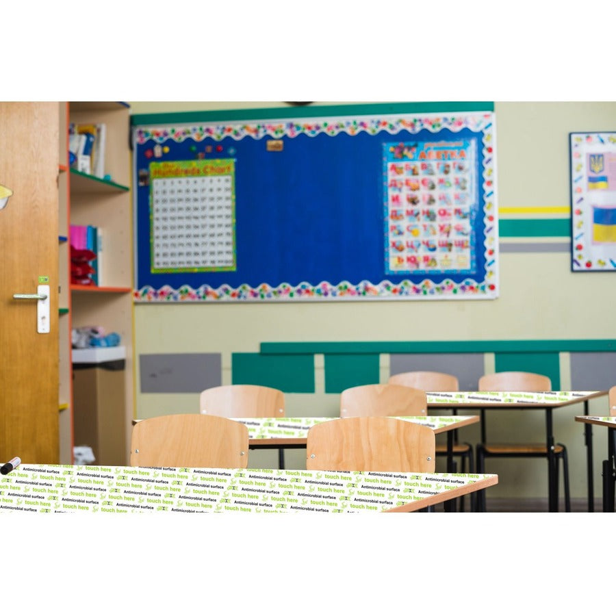 STAR Antimicrobial Covers, Custom Application Sheets, 8" x 12" , Antimicrobial Surface Graphic, White, 3 Pack