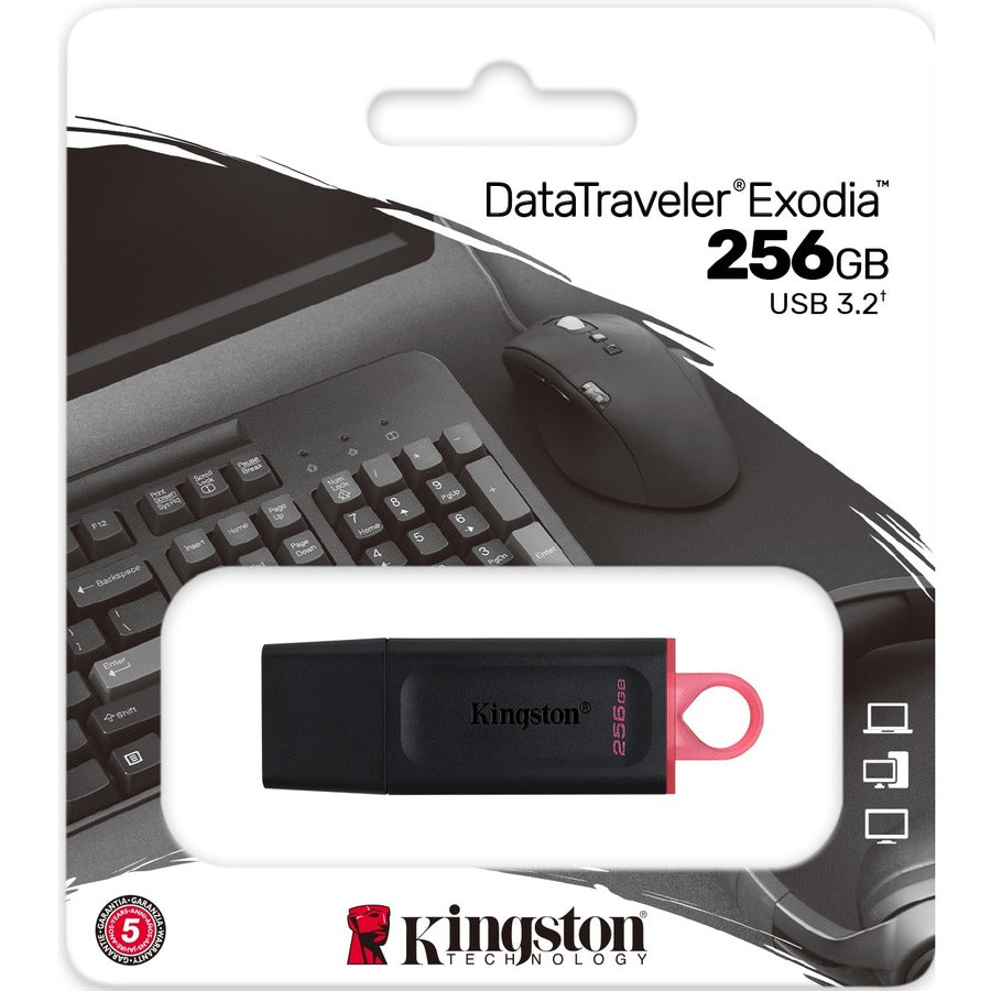 Kingston Custom Drive - 256GB, USB, Pink