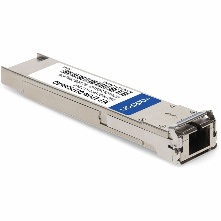 AddOn MSA and TAA 10GBase-OLT XFP Transceiver (SMF, 1577nmTx/1270nmRx, 20km, SC, DOM, -40 to 85C)