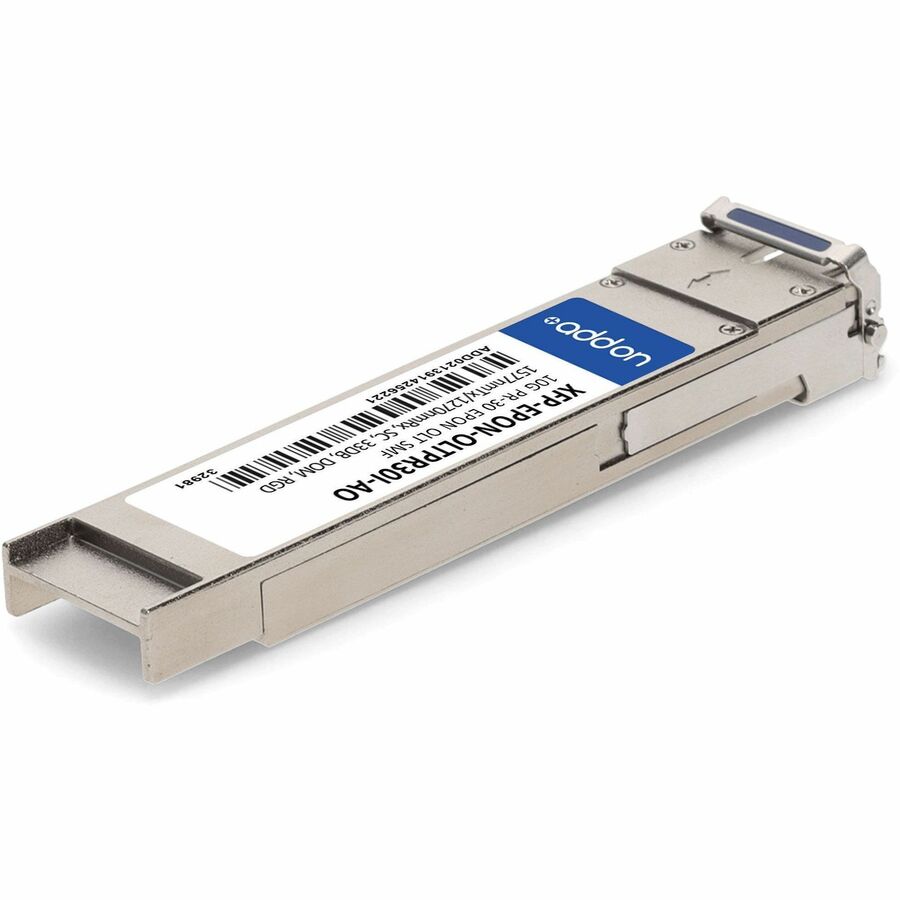 AddOn MSA and TAA 10GBase-OLT XFP Transceiver (SMF, 1577nmTx/1270nmRx, 20km, SC, DOM, -40 to 85C)