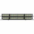 Legrand Ortronics Category 6A TechChoice Flat Patch Panel 48 Port 2RU Black