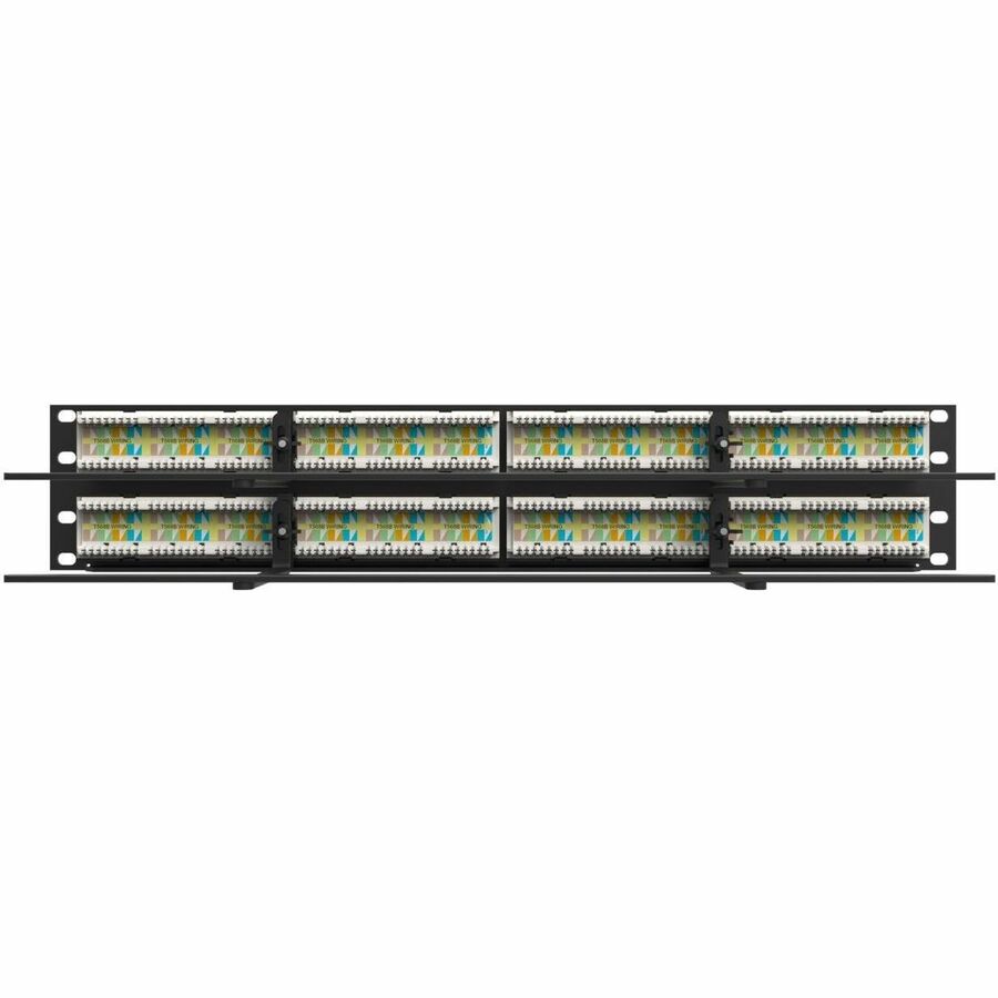 LEGRAND 48PORT6A/10GFLAT PNL, Black, SP6AU48