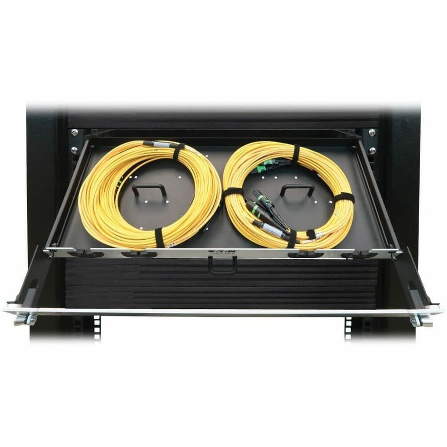 Eaton Tripp Lite Series Preloaded Fiber Panel, 1U - 2x (3x8F MTP/MPO-APC F/F) 24F Trunk Cables, OS2 Singlemode, 20 m (65.6 ft.)