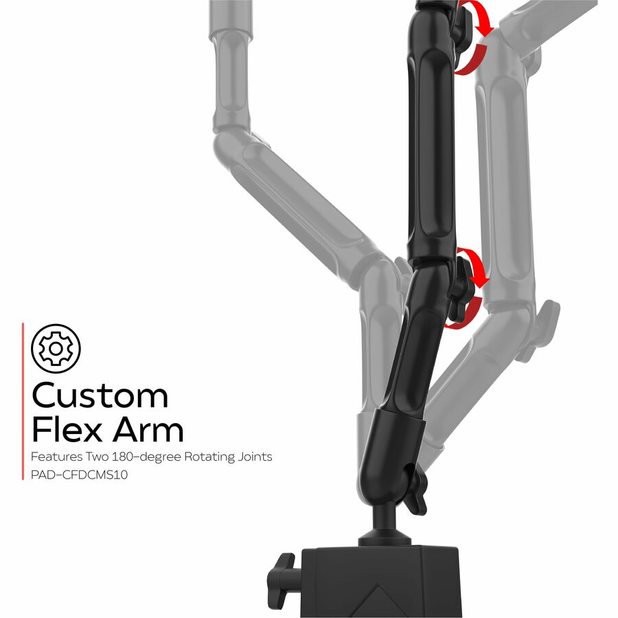 CTA Digital Custom Flex Security Enclosure Desk Clamp Mount w/ Enclosure