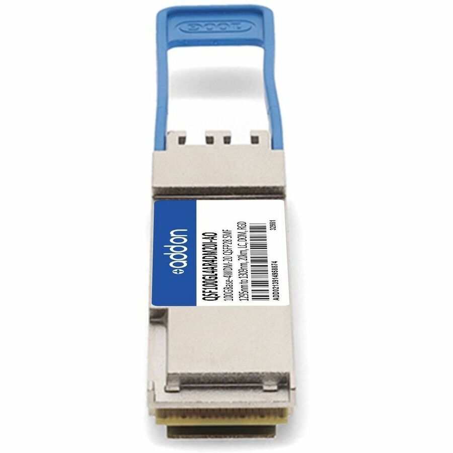 AddOn Arista Networks QSFP-100G-LR4-AR-4WDM-20-I Compatible TAA 100GBase-4WDM-20 QSFP28 (SMF, 1295nm to 1309nm, 20km, LC, DOM, -40 to 85C)