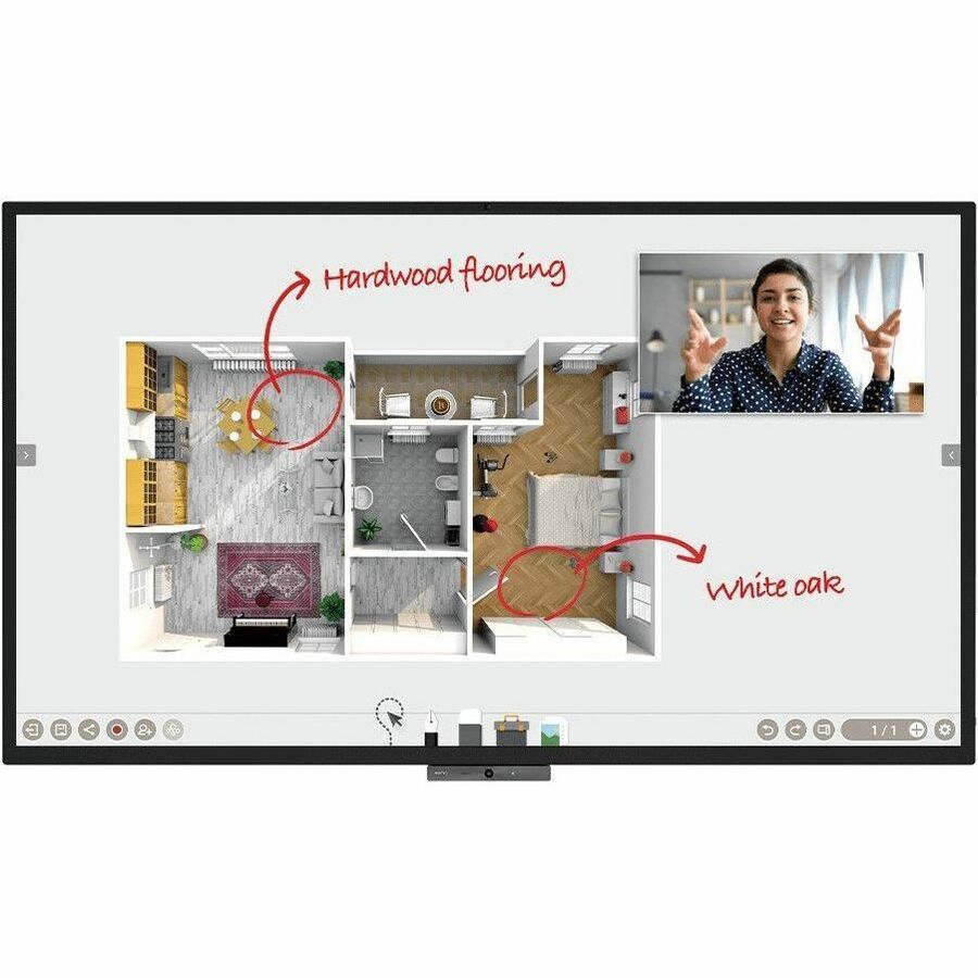 BenQ 86" Interactive Display for Business - DuoBoard CP8601K