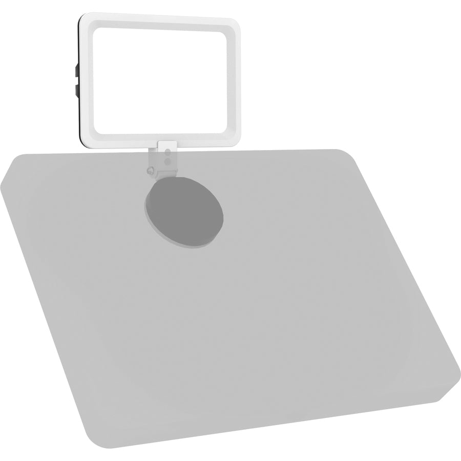 CTA Digital Magnetic LED Light Panel for Enhanced Virtual Communication (White)