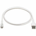 Eaton Tripp Lite Series Safe-IT USB-A to Lightning Sync/Charge Antibacterial Cable (M/M), MFi Certified, White, 3 m (9.8 ft.)
