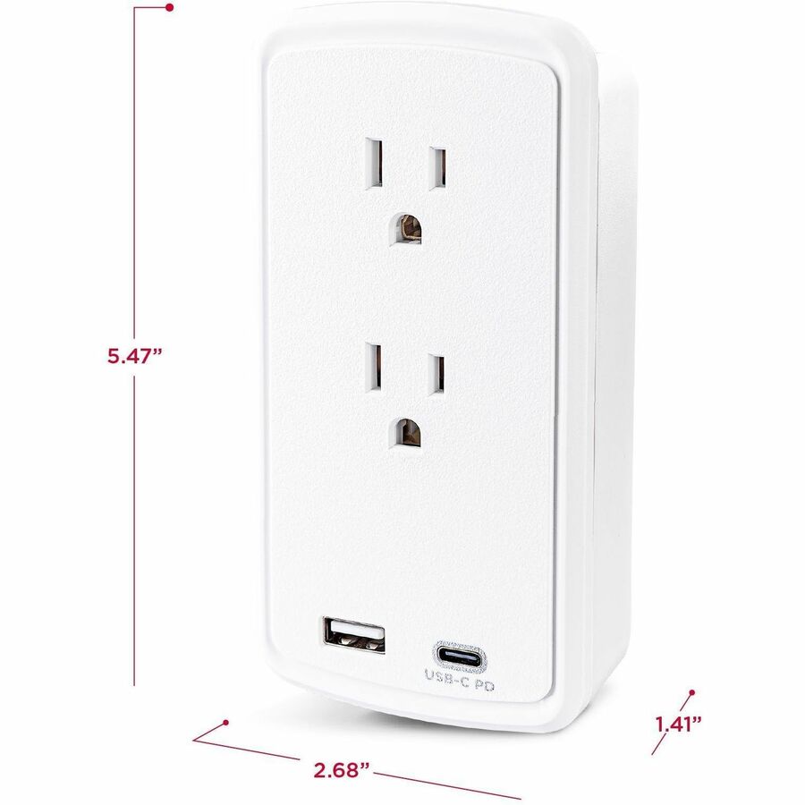 CyberPower Professional P2WUCHD 2-Outlet Surge Suppressor/Protector