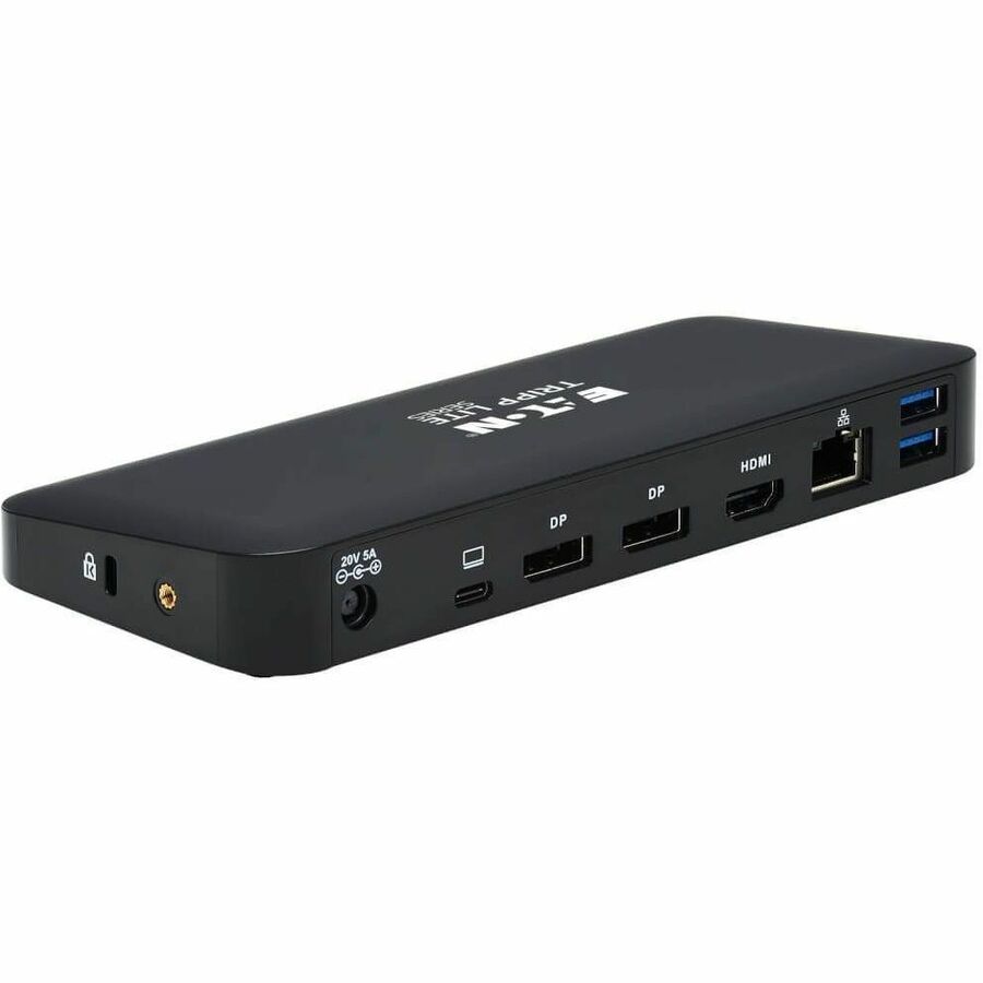 Eaton Tripp Lite Series USB-C Dock, Triple Display - 4K 60 Hz HDMI/DisplayPort, USB 3.x Gen 2 (10Gbps), USB-A/USB-C Hub, GbE, 85W PD Charging, Black