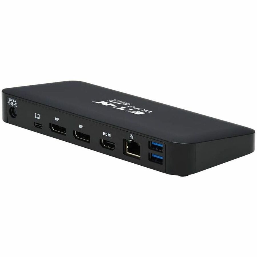 Eaton Tripp Lite Series USB-C Dock, Triple Display - 4K 60 Hz HDMI/DisplayPort, USB 3.x Gen 2 (10Gbps), USB-A/USB-C Hub, GbE, 85W PD Charging, Black