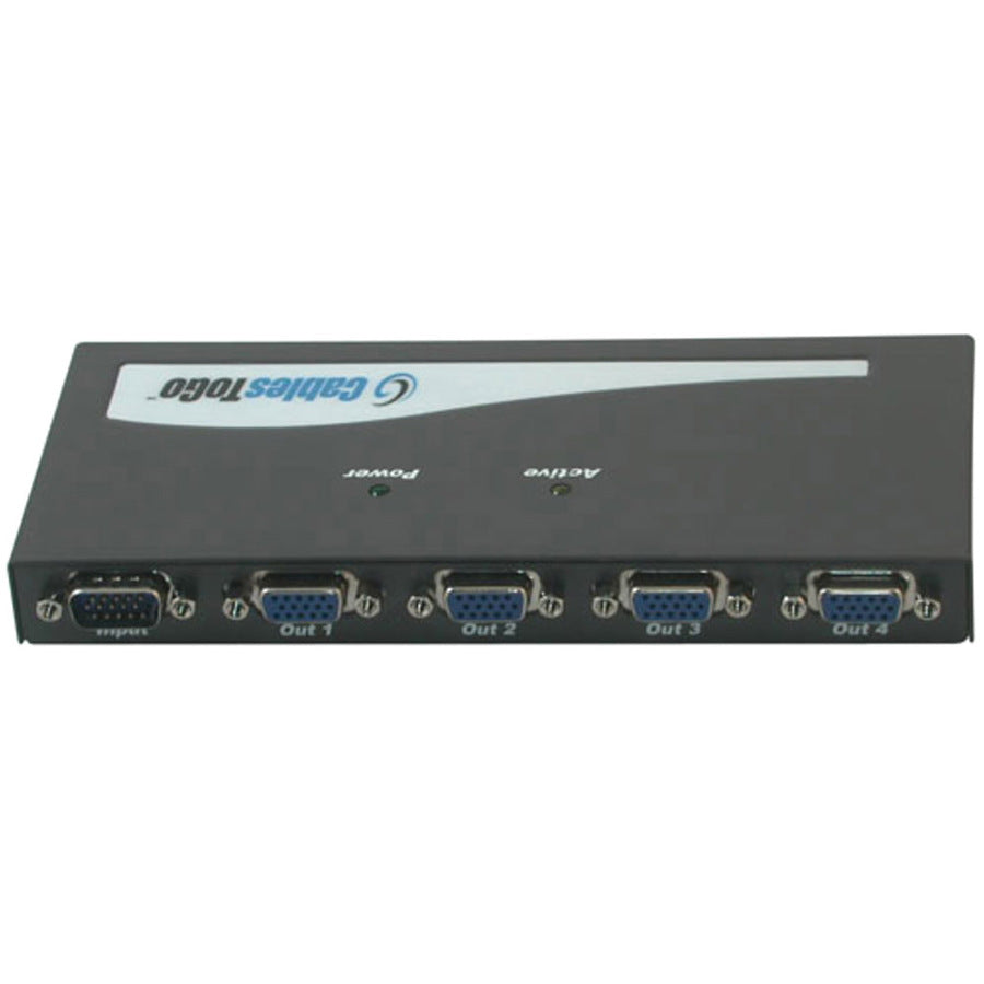 C2G 4-Port VGA Monitor Splitter/Extender - Male Input - TAA Compliant