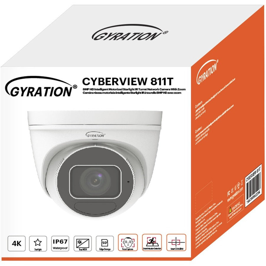 Adesso, Gyration CYBERVIEW 811T 8 Megapixel Indoor/Outdoor HD Network Camera - Color - Turret