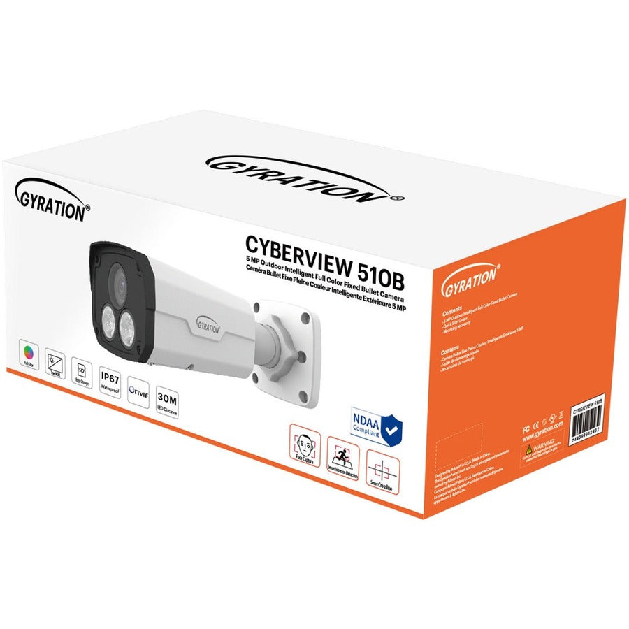 Adesso, Gyration CYBERVIEW 510B 5 Megapixel Indoor/Outdoor HD Network Camera - Color - Bullet