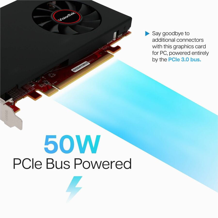 VisionTek AMD Radeon RX 550 Graphic Card - 4 GB GDDR5 - Full-height