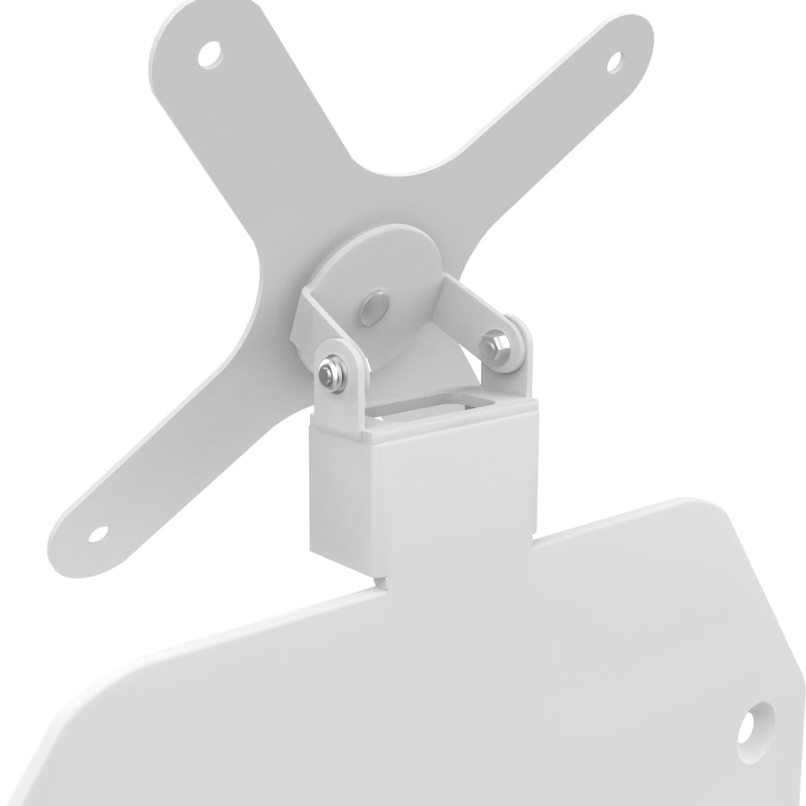 CTA Digital VESA Compatible POS Station with Printer Stand, Magnetic Scanner & Card Reader Holder (White)