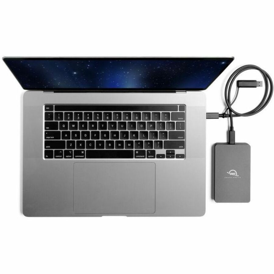 OWC 1TB Envoy Pro FX Thunderbolt (40Gb/s) + USB C (10Gb/s) Portable And Rugged NVMe SSD