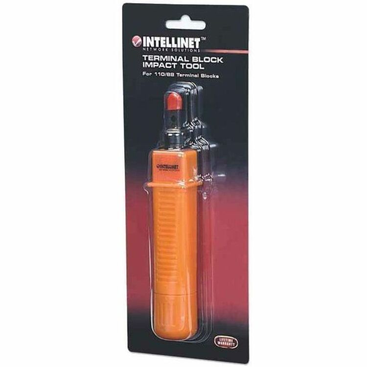 IC Intellinet Terminal Block Impact Tool - 7" Length - 0.27 lb - Interchangeable Blade, Reversible Blade