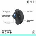 Logitech ERGO M575 Wireless Trackball Mouse for Business - Ergonomic Design, Logi Bolt, Bluetooth, Graphite