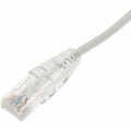 AddOn 2ft White CAT 6A Slim PVC Ethernet Cable Snagless Clear-Claw RJ-45 M/M