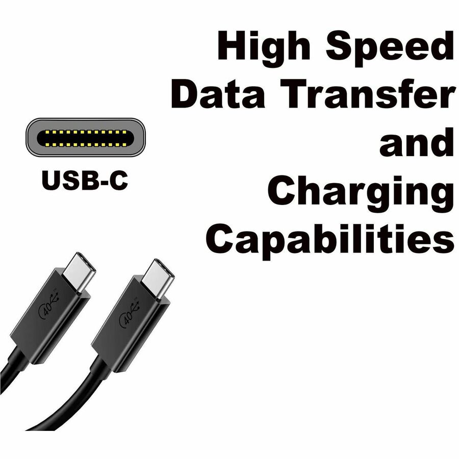 4XEM USB-C to C 40 Gigabit Half Meter Cable