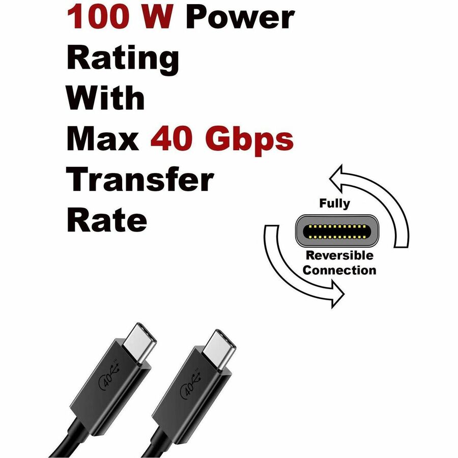 4XEM USB-C to C 40 Gigabit 180CM/1.8M Cable