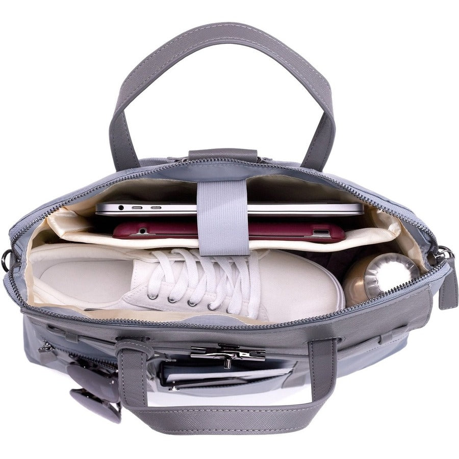 Women Francine Collection HighLine Carrying Case (Backpack/Tote) for 15" Notebook - Gray