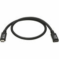 Eaton Tripp Lite Series USB-C Extension Cable (M/F) - USB 3.2 Gen 2 (10Gbps), Thunderbolt 3 Compatible, Black, 20 in. (0.5 m)