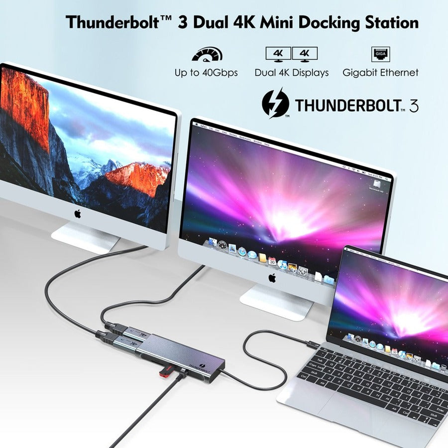 4XEM Thunderbolt 3 Dual 4K Mini Docking Station