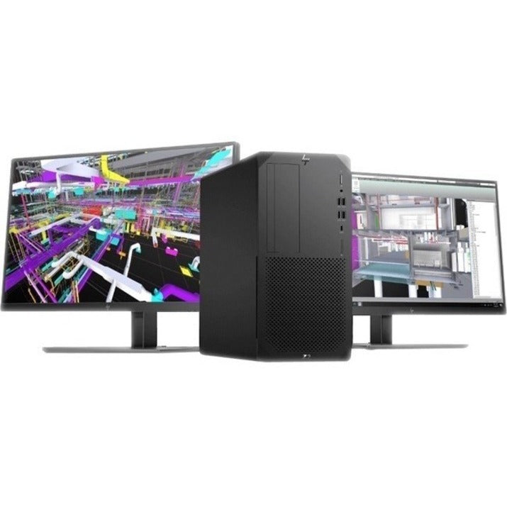 HP Z2 G5 Workstation - 1 Core i7 10th Gen i7-10700K - vPro Technology - 32 GB - 512 GB SSD - Tower - Black