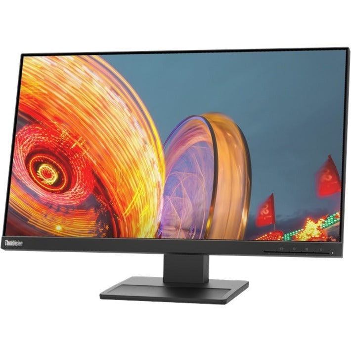 Lenovo ThinkVision E24q-20 24" Class WQHD LED Monitor - 16:9 - Raven Black