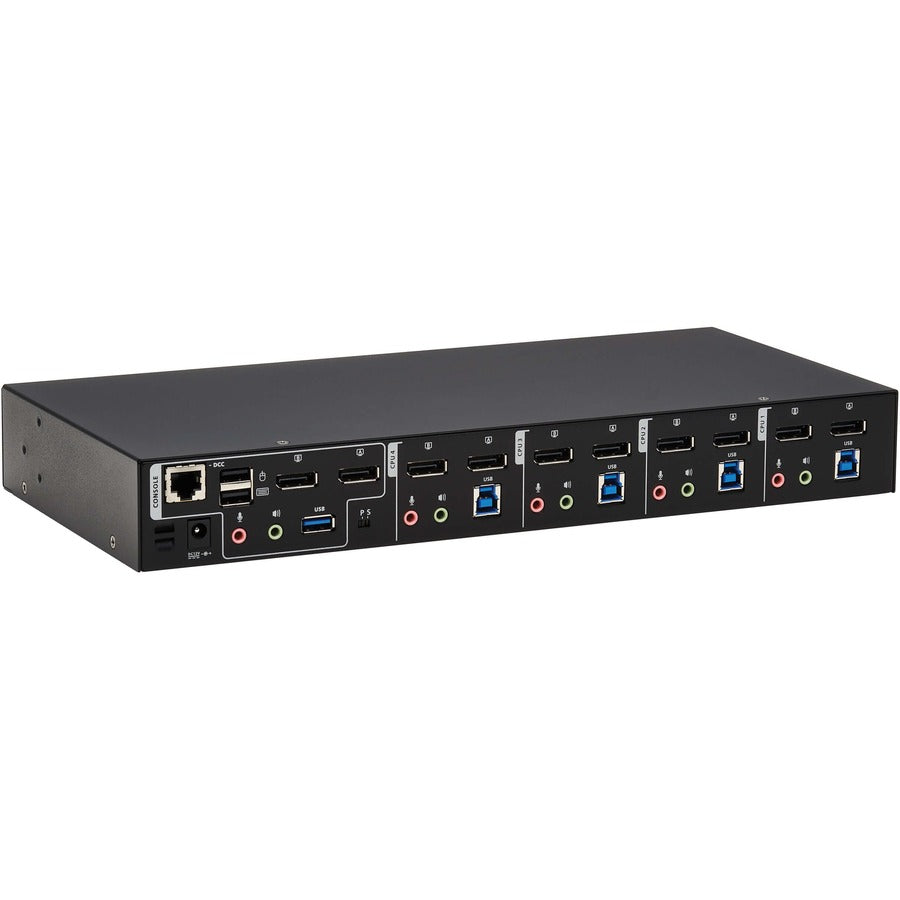 Eaton Tripp Lite DisplayPort KVM Switch Dual-Display 4-Port 4K60Hz USB 3.2 Gen 1 - 19-inch, 100-240V