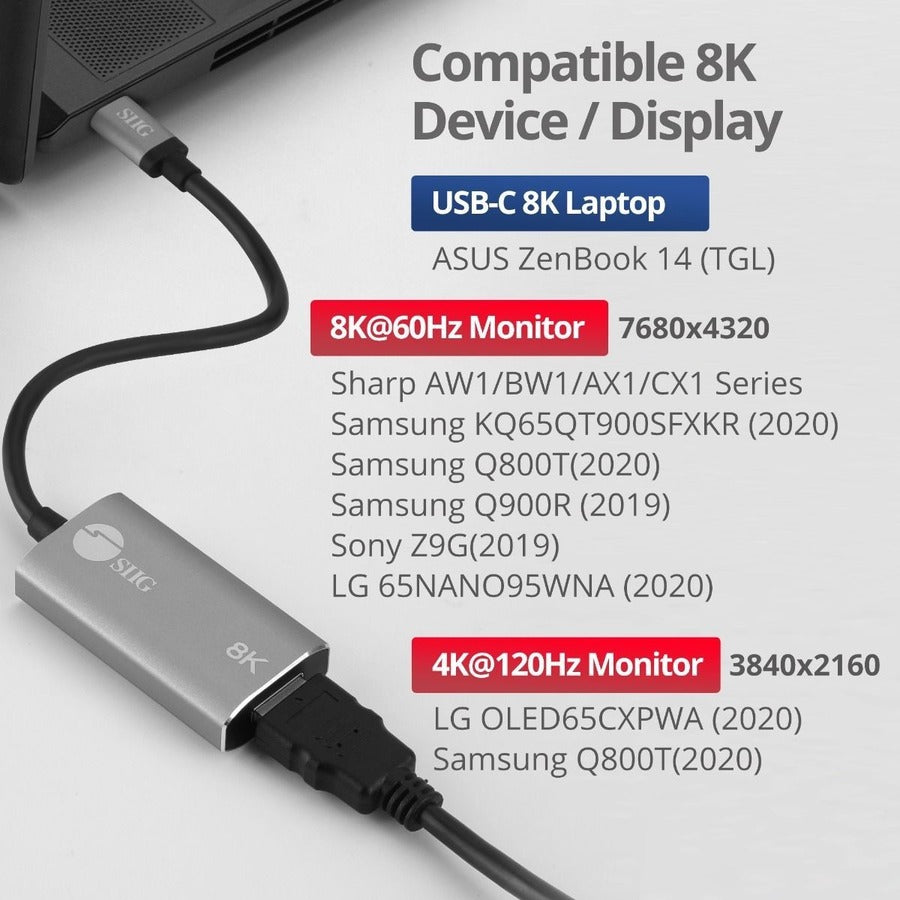 SIIG USB-C to HDMI Adapter - 8K