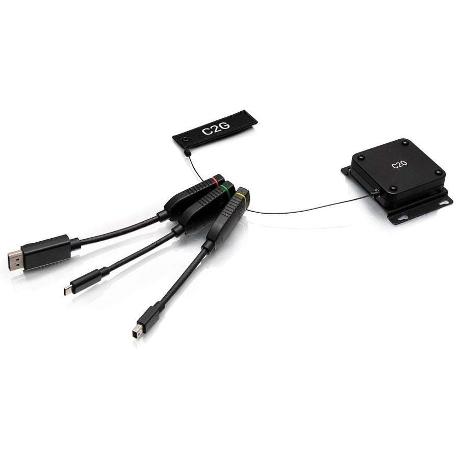 C2G Retractable 4K HDMI Dongle Adapter Ring - Color Coded mDP, DP, USB-C