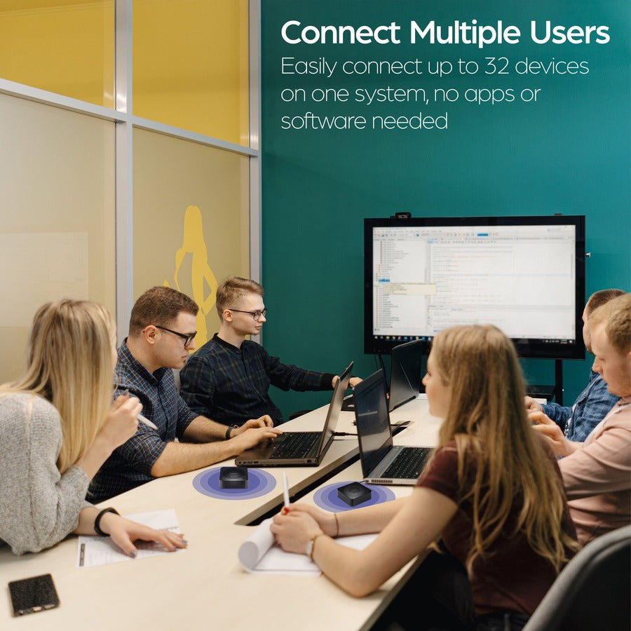 TRENDnet 4K Wireless Presenter Kit with Audio Support, TWP-100R1K, 5.1 Audio Support Over HDMI, 4K Resolution, Compatible with Windows and Mac, Works with Android and iOS Devices, Black