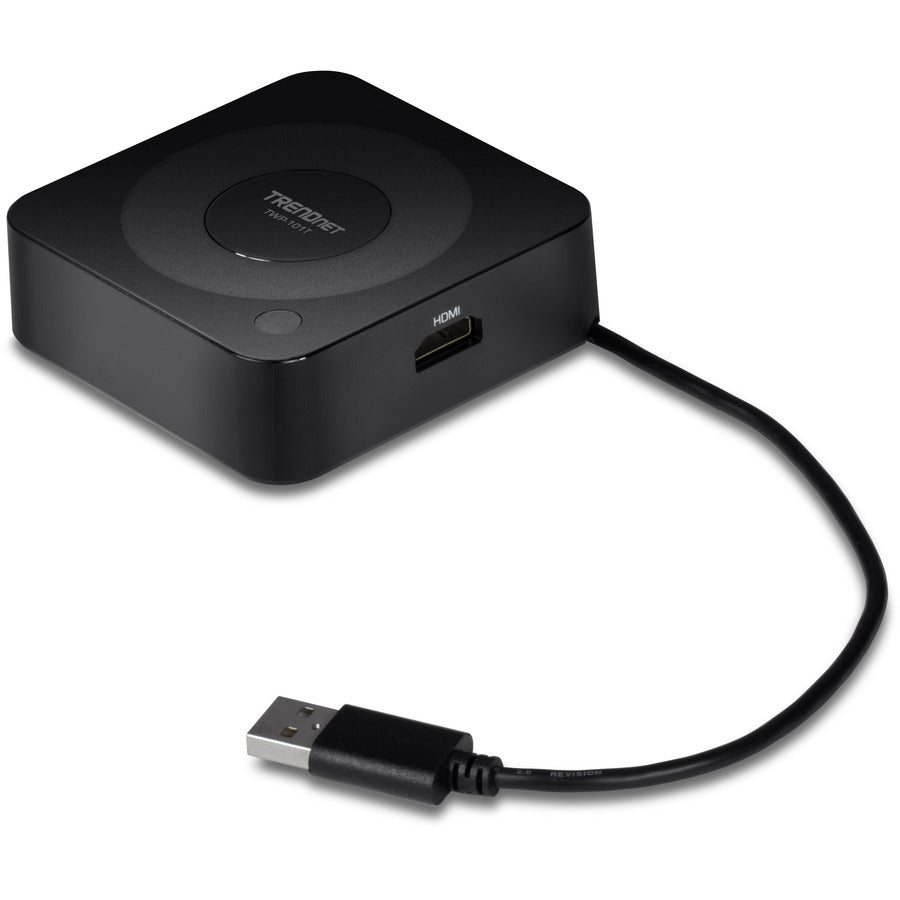 TRENDnet 4K Wireless Presenter Kit with Audio Support, TWP-100R1K, 5.1 Audio Support Over HDMI, 4K Resolution, Compatible with Windows and Mac, Works with Android and iOS Devices, Black