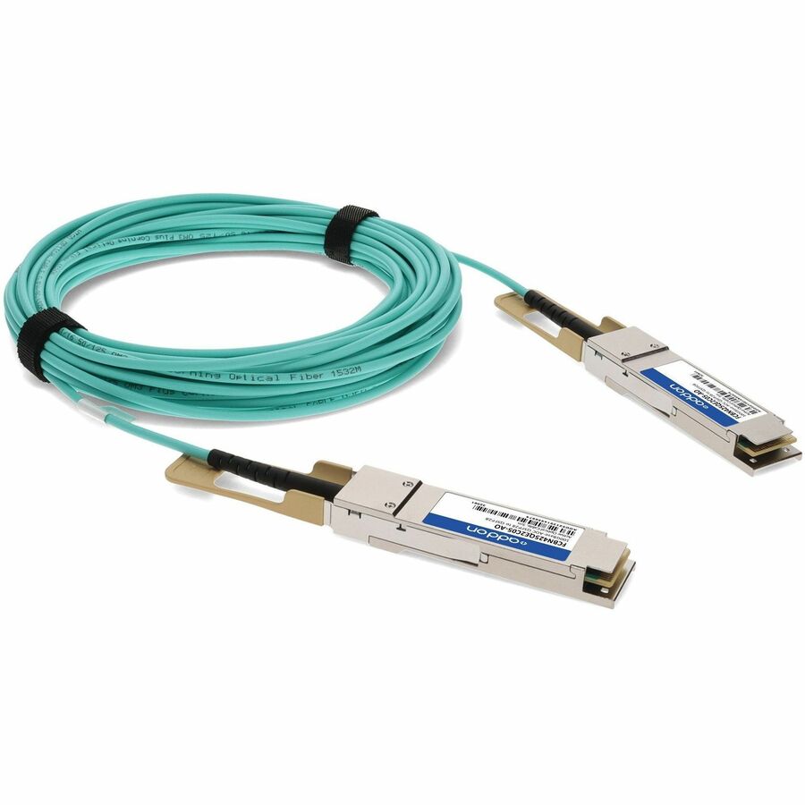AddOn Finisar FCBN425QE2C05 Compatible TAA Compliant 100GBase-AOC QSFP28 to QSFP28 Direct Attach Cable (850nm, MMF, 5m)