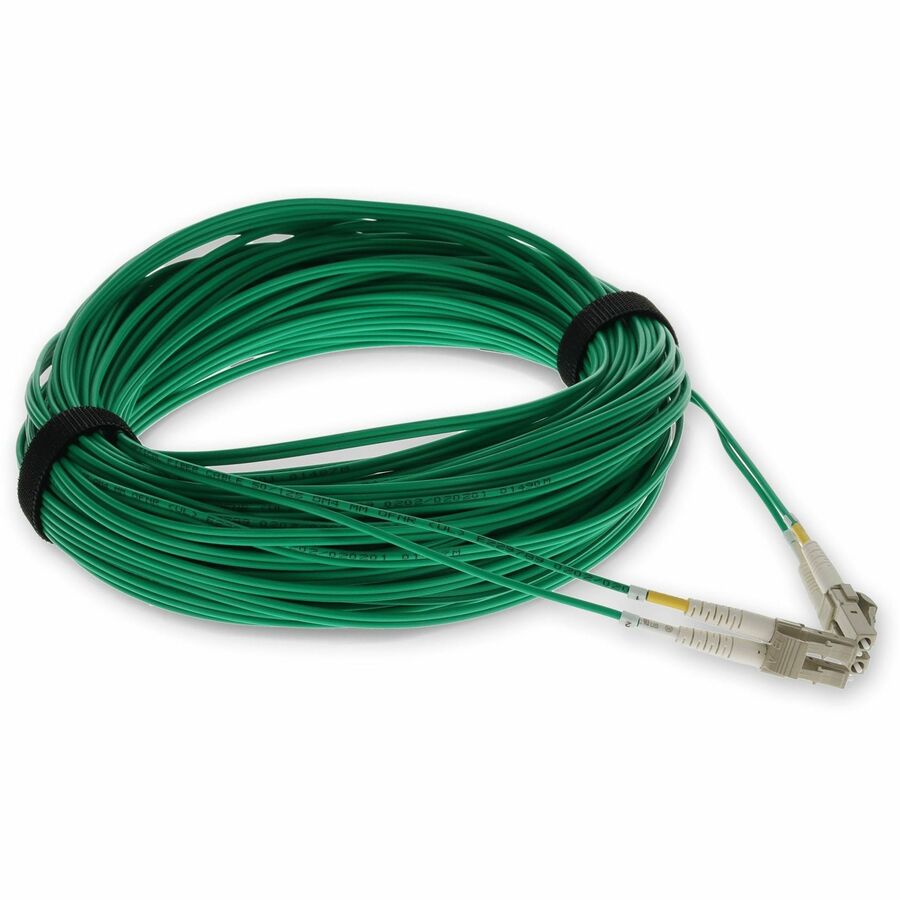 AddOn 30m LC (Male) to LC (Male) Green OM4 Duplex Fiber OFNR (Riser-Rated) Patch Cable