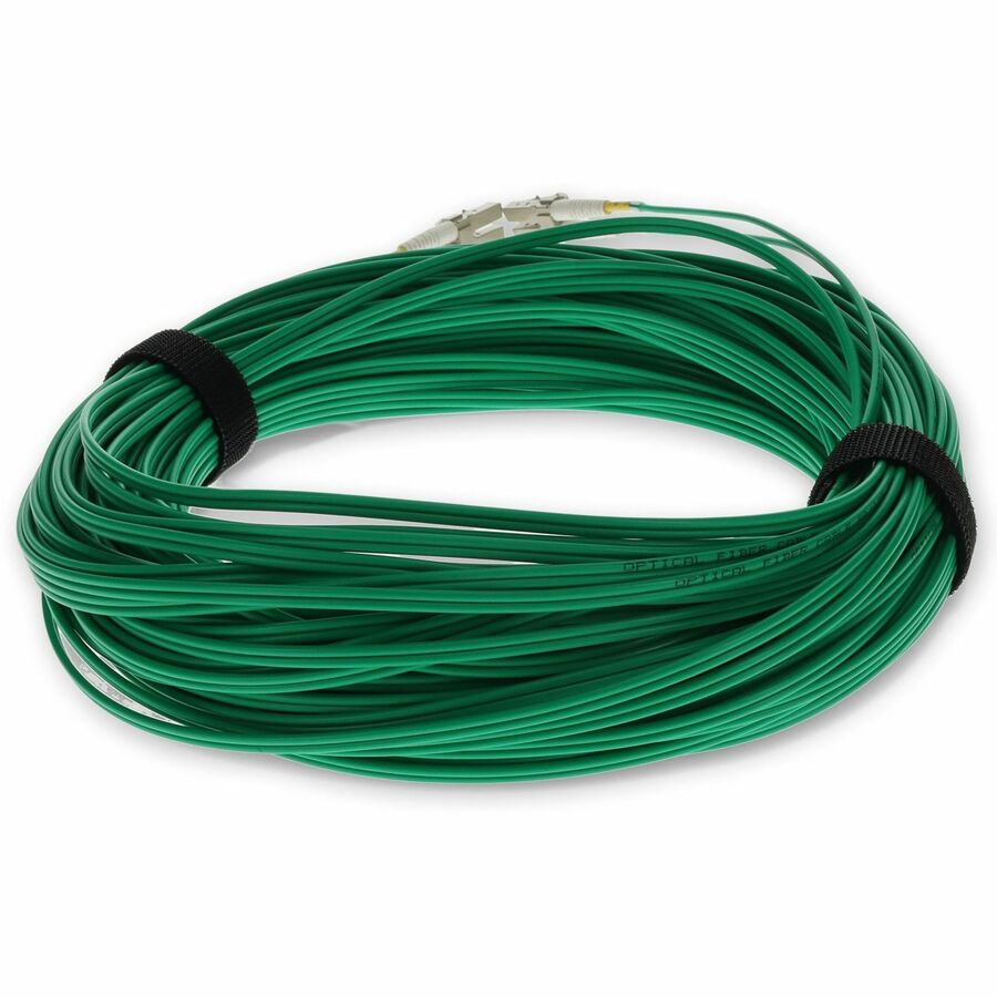 AddOn 30m LC (Male) to LC (Male) Green OM4 Duplex Fiber OFNR (Riser-Rated) Patch Cable