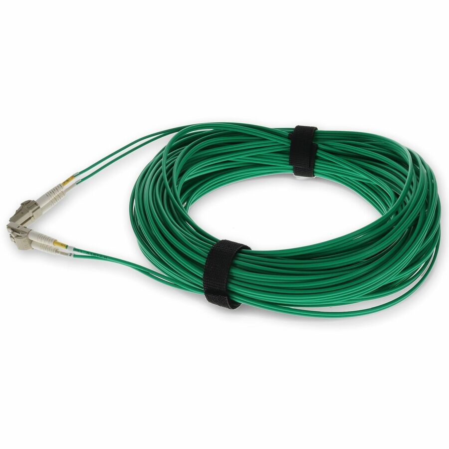 AddOn 30m LC (Male) to LC (Male) Green OM4 Duplex Fiber OFNR (Riser-Rated) Patch Cable