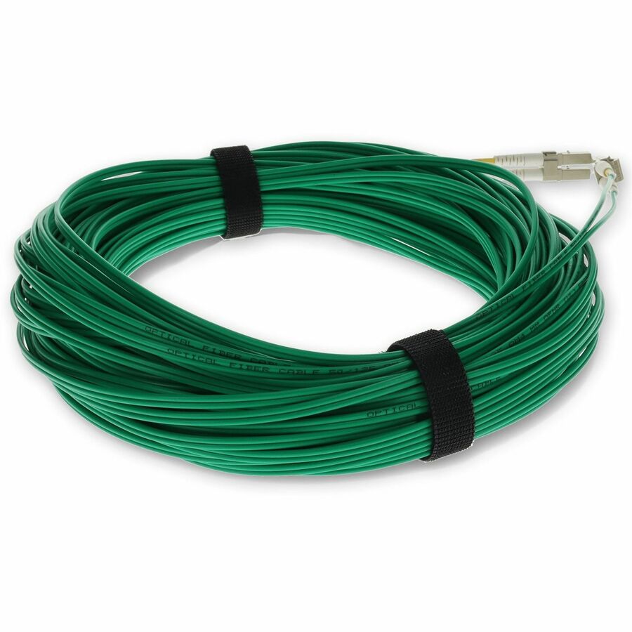 AddOn 30m LC (Male) to LC (Male) Green OM4 Duplex Fiber OFNR (Riser-Rated) Patch Cable