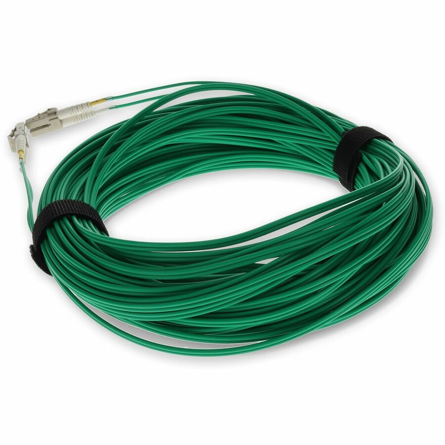 AddOn 30m LC (Male) to LC (Male) Green OM4 Duplex Fiber OFNR (Riser-Rated) Patch Cable
