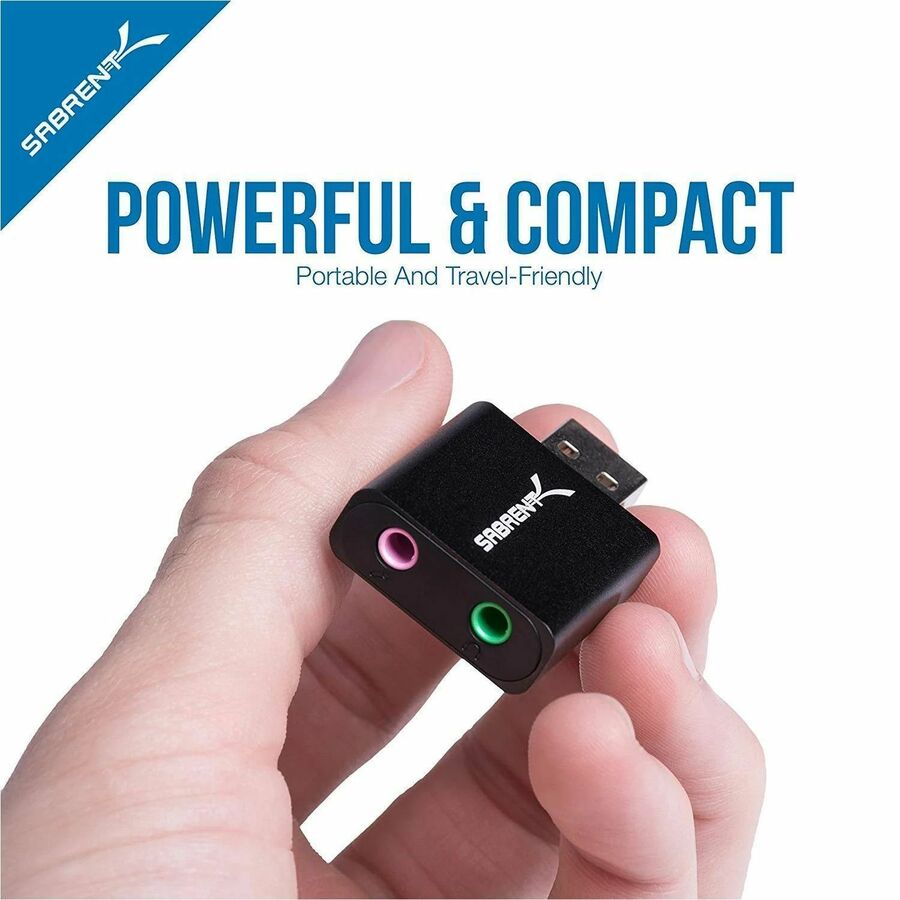 Sabrent USB Aluminum External Stereo Sound Adapter