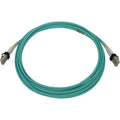 Eaton Tripp Lite Series 400G Multimode 50/125 OM3 Switchable Fiber Optic Cable (Duplex LC-PC M/M), LSZH, Aqua, 10 m (32.8 ft.)