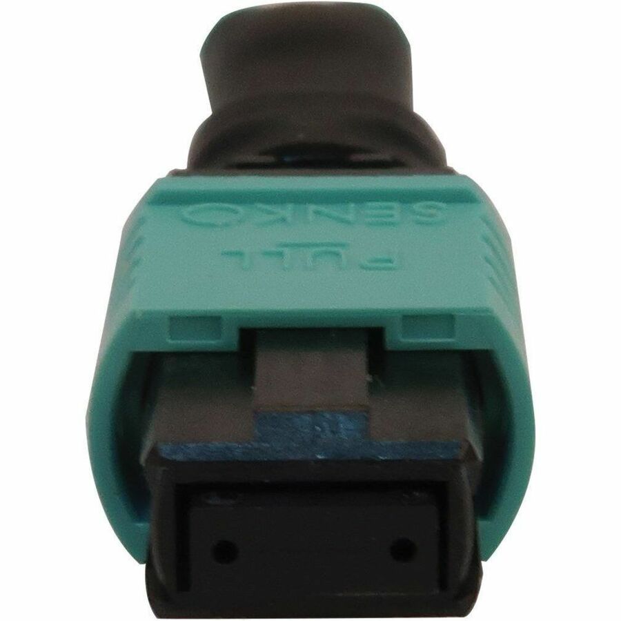 Eaton Tripp Lite Series Multimode 50/125 OM3 Loopback Fiber Optic Cable Tester (12F MTP/MPO Female), LSZH, Aqua