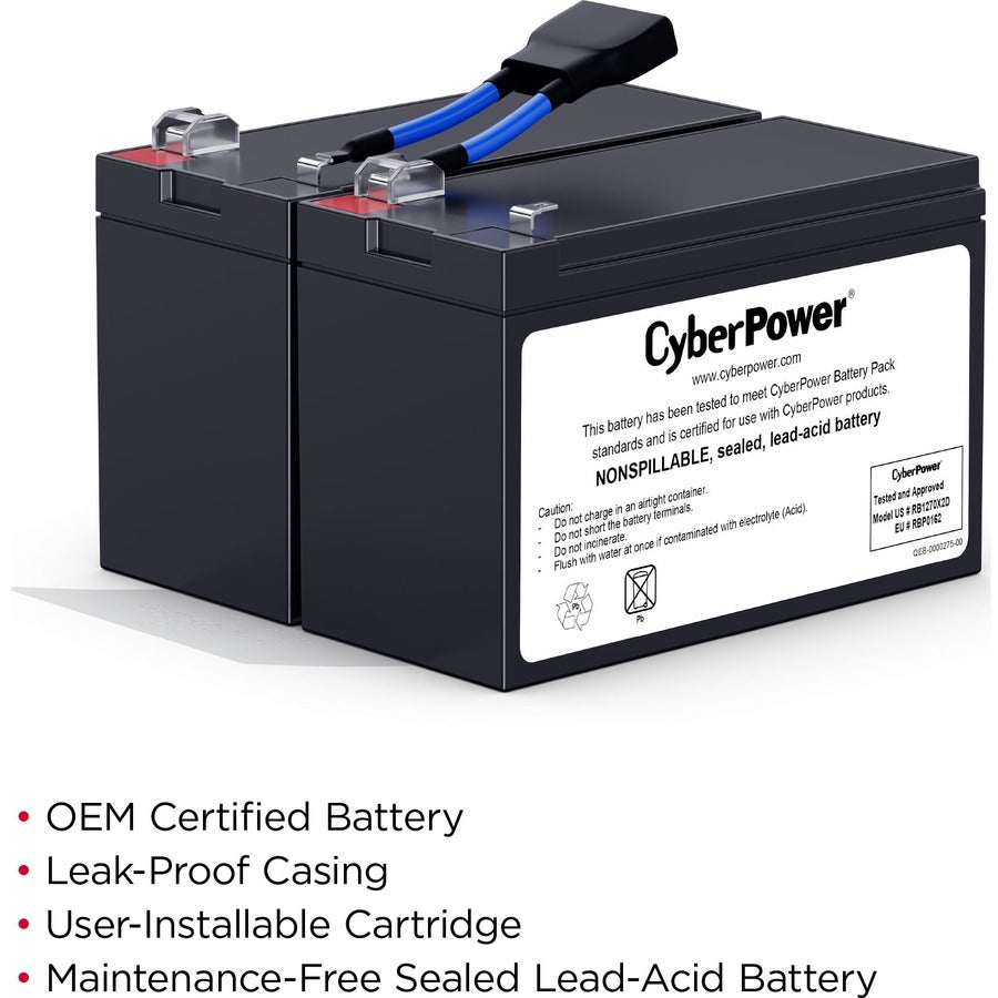 CyberPower RB1270X2D Replacement Battery Cartridge