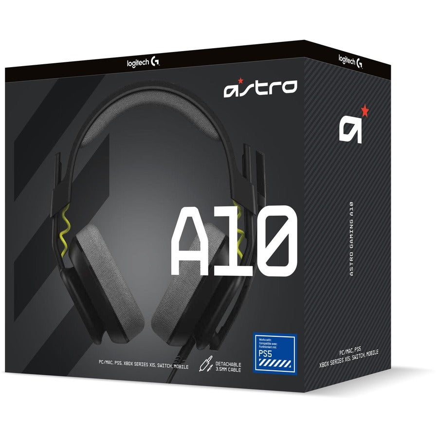 Astro A10 Headset, A10 Headset A10 Volume Cable PC Splitter Cable, 1.57", Black, Wired